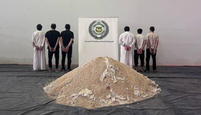 إحباط تهريب 8 ملايين قرص مخدر عبر منفذ البطحاء..فيديو وصور