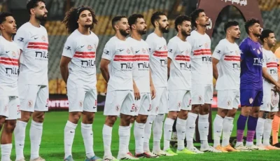 حافلة الزمالك تصل إلى ملعب محمد بن زايد استعدادًا لمواجهة الأهلي