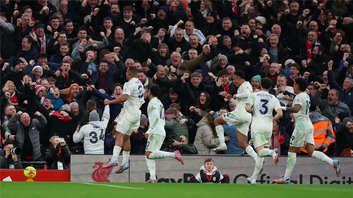 موريلو يفتتح التسجيل لنوتينجهام ضد ليفربول