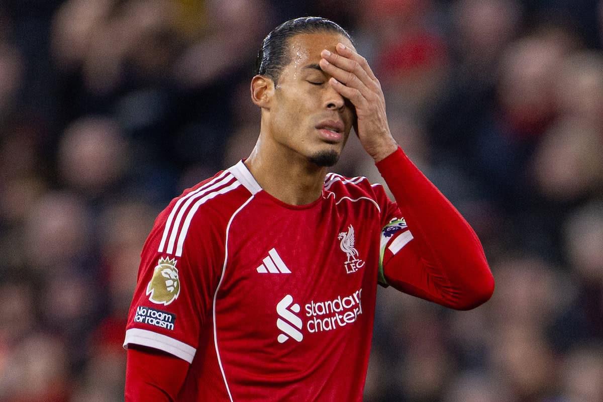 فان دايك يطالب بالفحص الذاتي ويؤكد عدم الحكم على الجماهير بعد هزيمة نوتينجهام