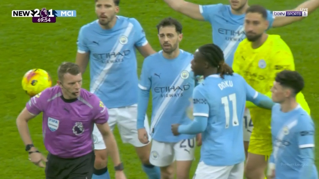 ملخص أهداف مباراة مانشستر سيتي ونيوكاسل في الدوري الإنجليزي