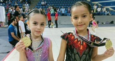 ليان محمود وفريدة عماد تفوزان بالذهبية فى كأس مصر للجمباز