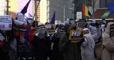 مظاهرات في بروكسل تطالب بتصنيف جماعة الإخوان كإرهابية