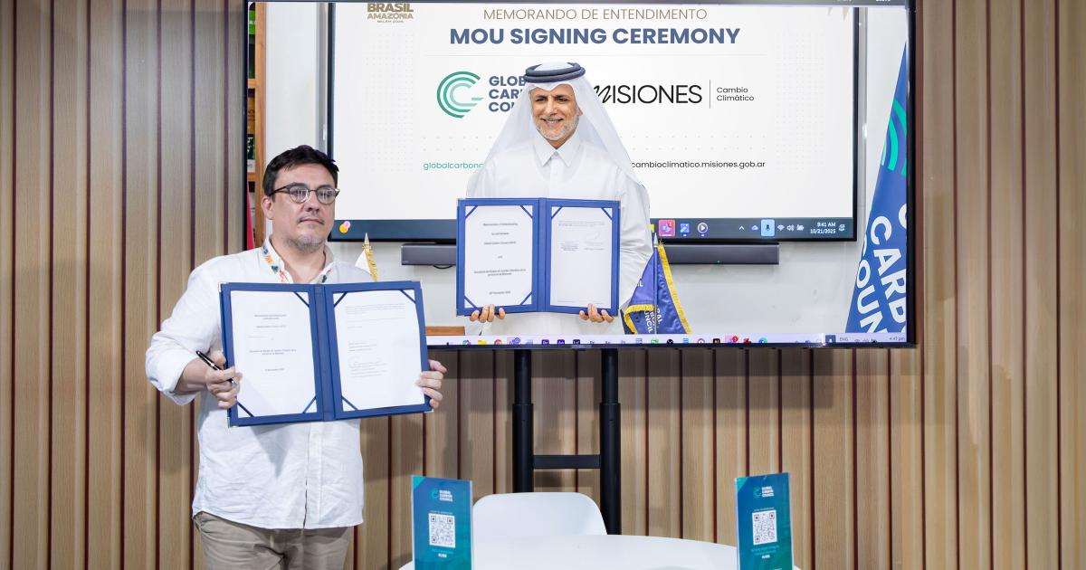 توقيع مذكرة تفاهم بين المجلس العالمي للبصمة الكربونية ومقاطعة ميسيونس الأرجنتينية