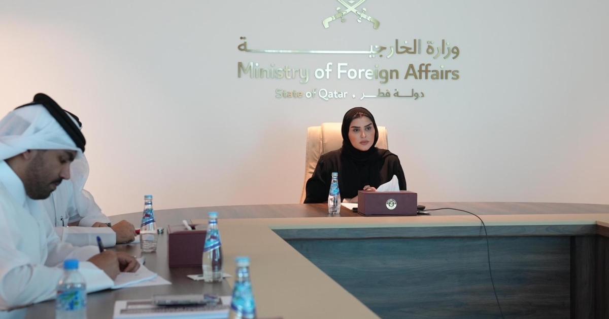 وزير الدولة للتعاون الدولي تستعرض مع أعضاء غرفة العمليات الحكومية في فلسطين علاقات التعاون بين البلدين