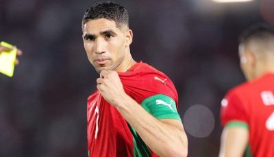 أشرف حكيمي مُهدد بفقدان شارة القيادة في منتخب المغرب لهذا السبب!
