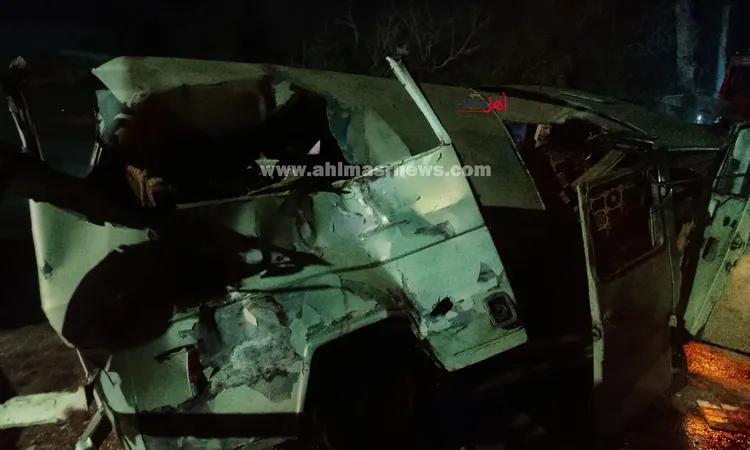 ارتفاع ضحايا تصادم سيارتين ميكروباص بكفر الشيخ لـ9 مصابين وحالتي وفاة