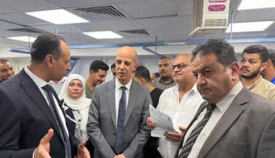 رئيس جامعة بني سويف يتفقد مصابي حريق المستشفى العسكري ومعدية أشمنت