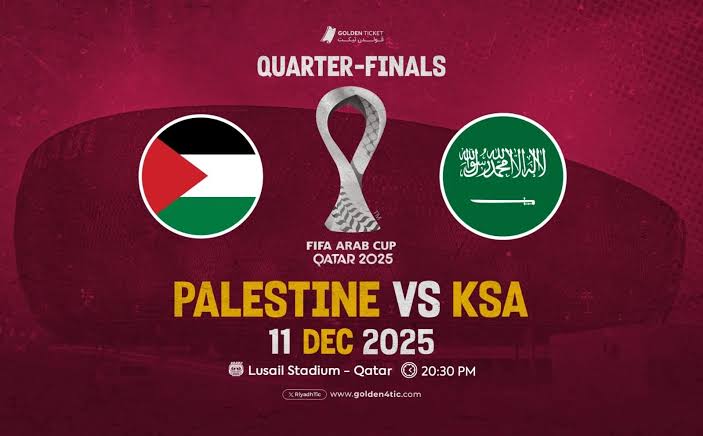 saudi arabia vs palestine.. تعرف على القنوات الناقلة لمباراة السعودية ضد فلسطين اليوم في كأس العرب