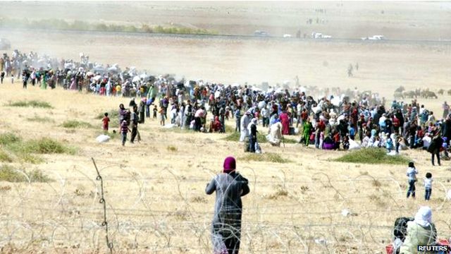 تنظيم “الدولة” يواصل تقدمه شمالي سوريا واستمرار النزوح