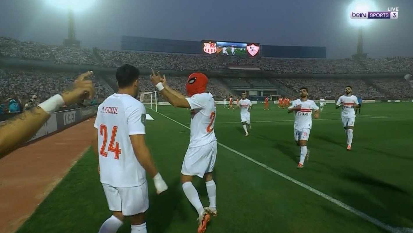 هدف الزمالك الملغي امام شباب بلوزداد بنصف نهائي كأس الكونفيدرالية