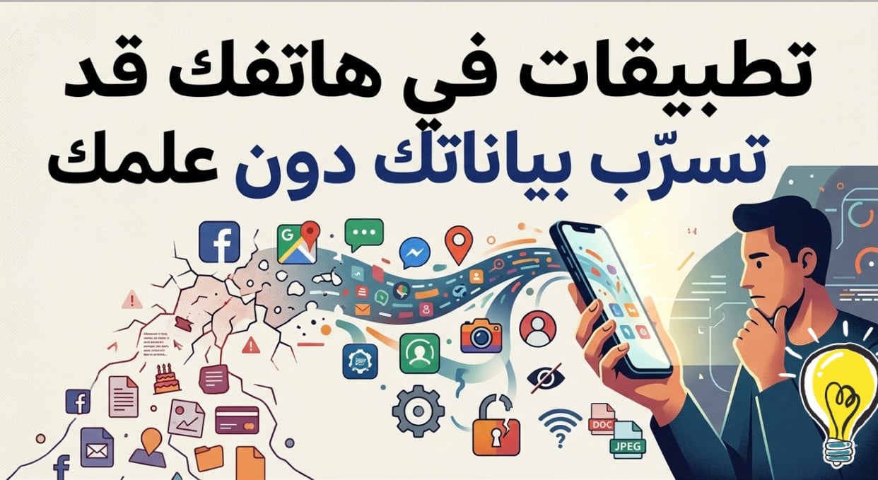 تطبيقات في هاتفك قد تسرّب بياناتك دون علمك💡 — سبق