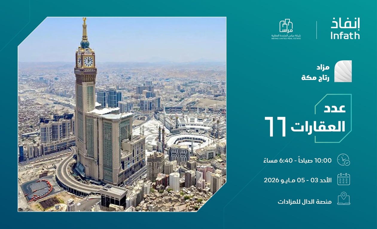 11 فرصة عقارية بمزاد رتاج مكة — سبق