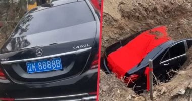 عائلة صينية تدفن سيارة مرسيدس فاخرة فى جنازة وتواجه توبيخا حكوميا