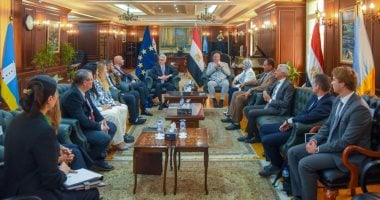محافظ الإسكندرية يستقبل وفد الاتحاد الأوروبي لبحث تعزيز التعاون