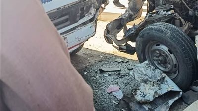 عكس الاتجاه.. 5 مصابين في تصادم مروع بالخانكة