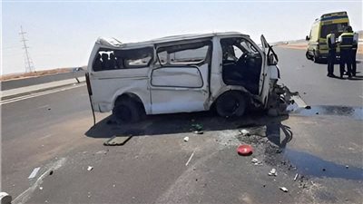 إصابة 5 أشخاص في انقلاب ميكروباص بالطريق الدولي الساحلي