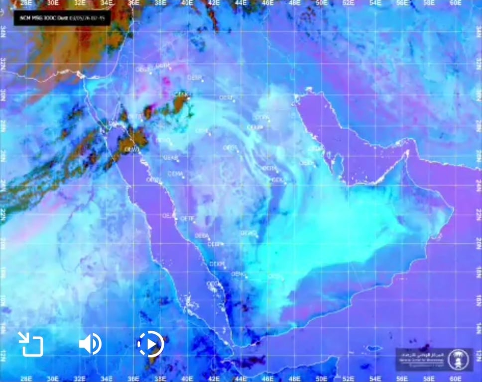عاصفة ترابية شديدة تضرب تبوك والجوف والحدود الشمالية وتؤدي لانعدام شبه تام في الرؤية الأفقية