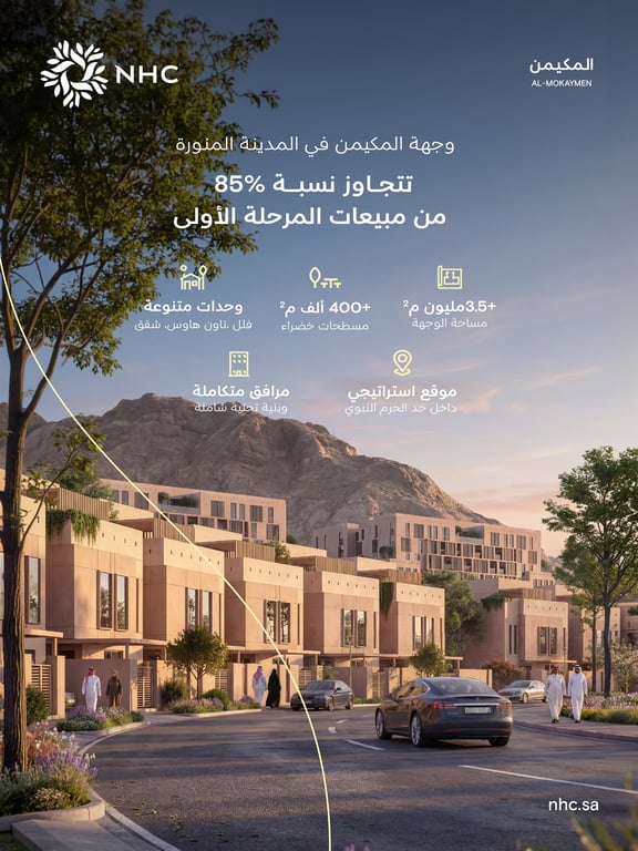 وجهة المكيمن في المدينة المنورة تتجاوز 85% من مبيعات المرحلة الأولى — سبق