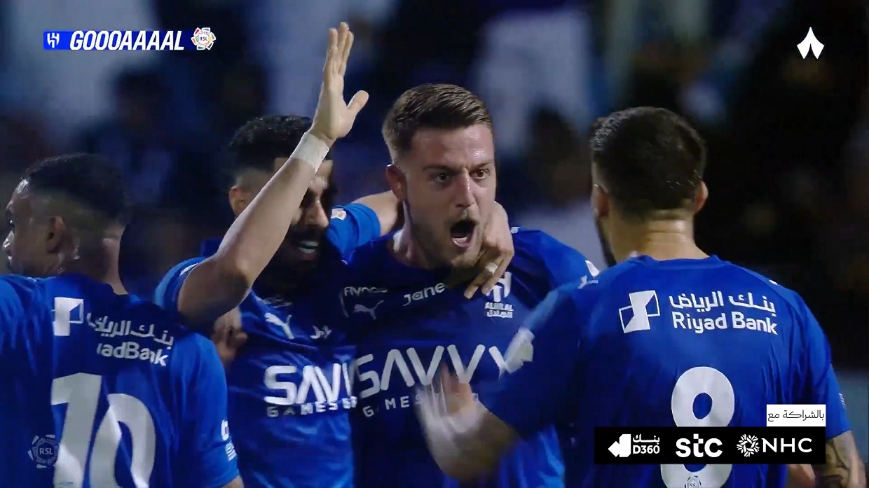 اهداف مباراة الهلال والخليج في الدوري السعودي