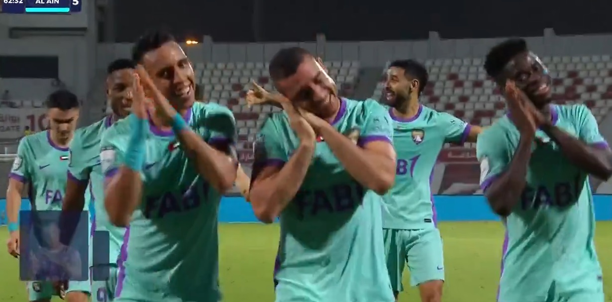 هدف رامي ربيعه في مباراة العين والشارقة بالدوري الاماراتي