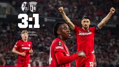 فرايبورج الألماني يبلغ نهائي الدوري الأوروبي بعد الفوز على سبورتنج براجا