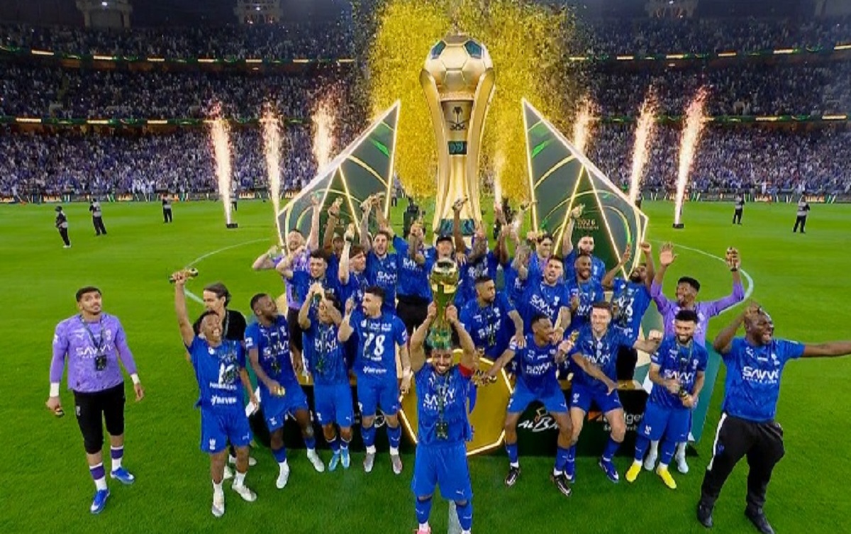 مراسم تتويج الهلال بطلا لـ كاس خادم الحرمين