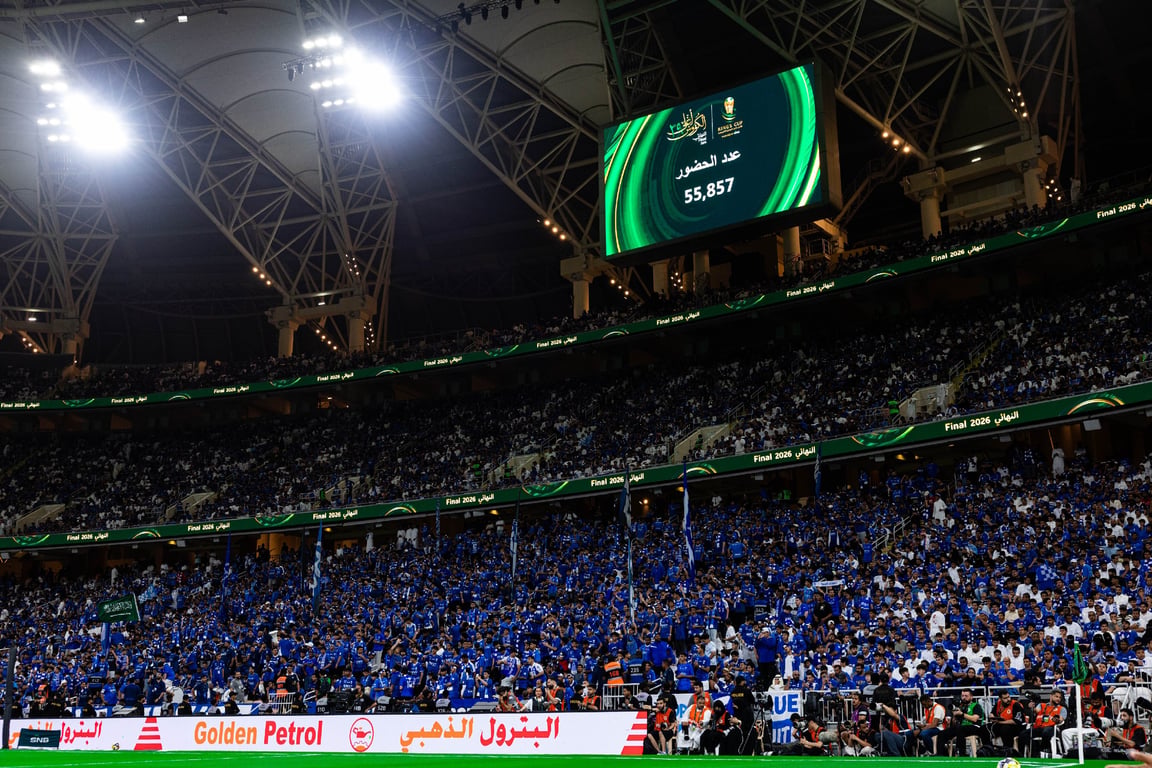 55 ألف مشجع يملؤون مدرجات الجوهرة في نهائي كأس خادم الحرمين — سبق