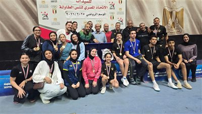 ناشئو وناشئات الزمالك يحصدون لقب دوري مرتبط الرجال والسيدات لتنس الطاولة