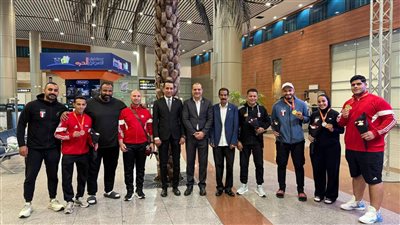 استقبال حافل لبعثة مصر بعد حصد 4 ميداليات بكأس العالم للساندا