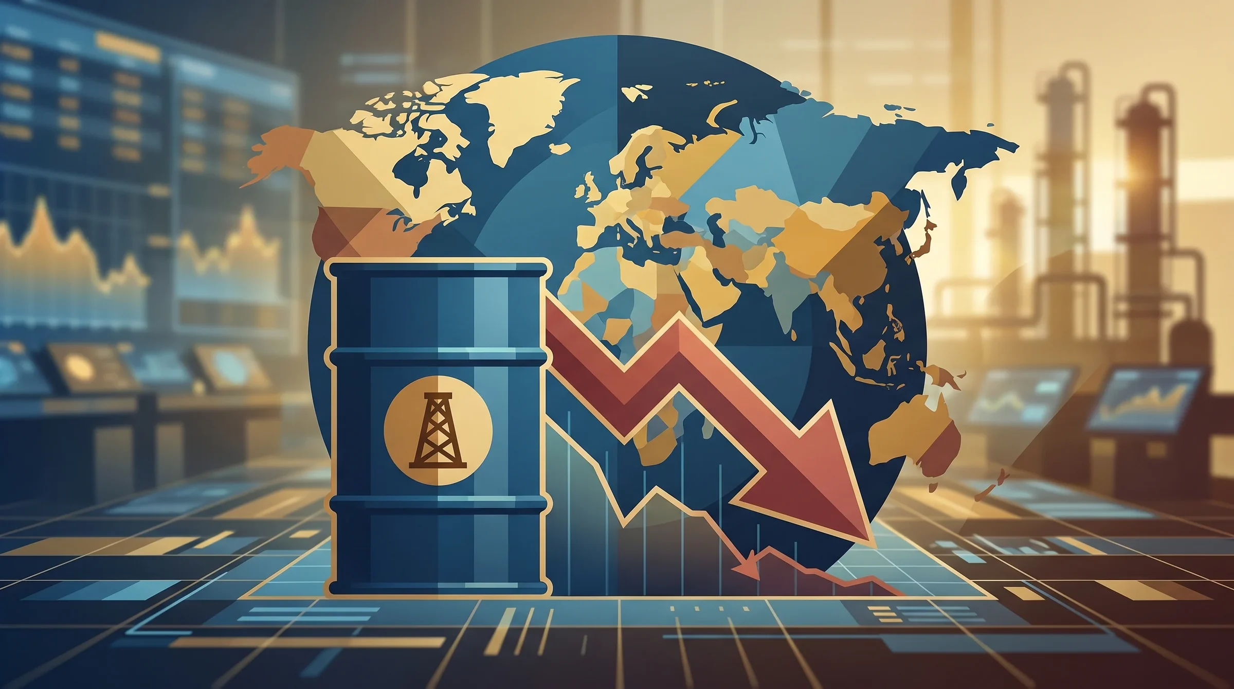 هبوط أسعار النفط عالميًا وبرنت يتراجع إلى 107.78 دولارات للبرميل