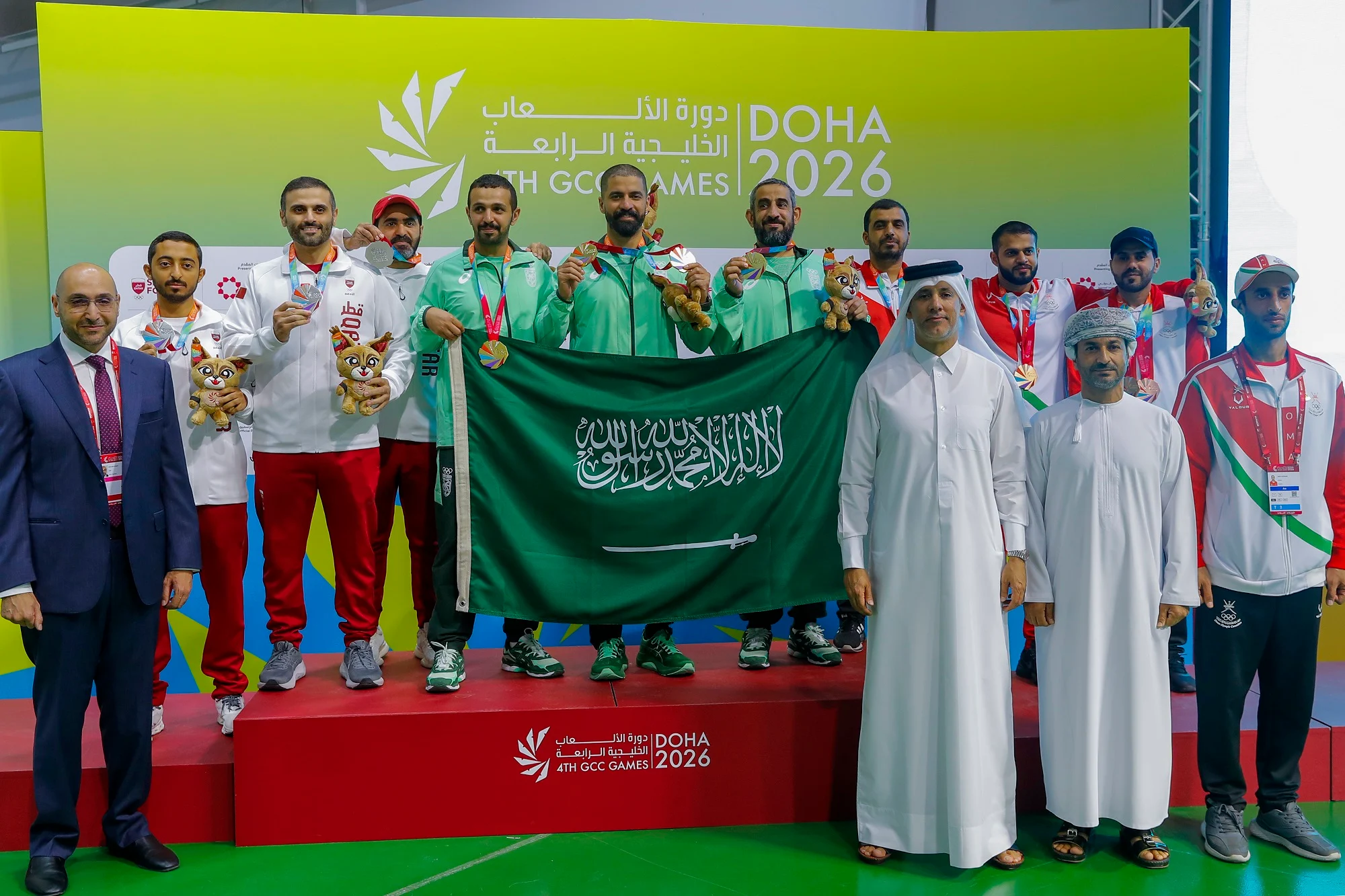الرماية السعودية تحصد ذهبيتي المسدس الهوائي في دورة الألعاب الخليجية الدوحة 2026