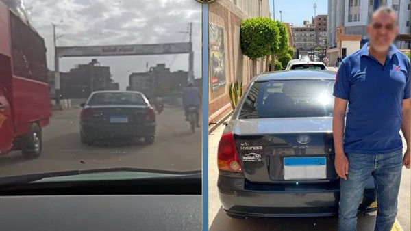 ضبط سائق قام بطمس لوحات سيارة ملاكي للهروب من المخالفات بالغربية