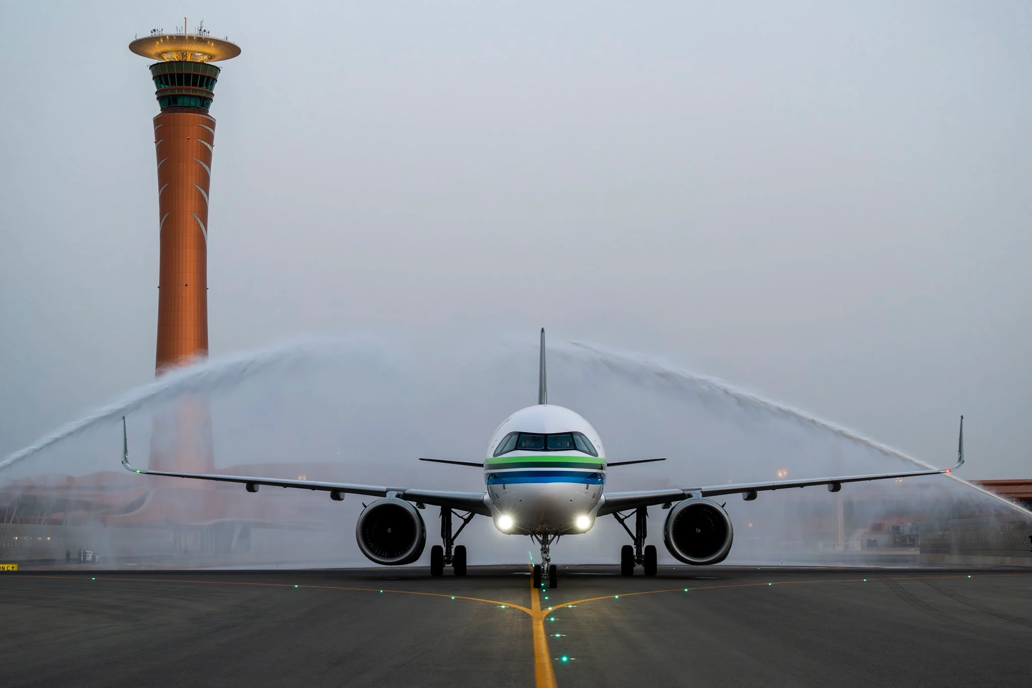 هبوط أول طائرة إيرباص A321XLR للخطوط السعودية كأول مشغل بالشرق الأوسط وأفريقيا
