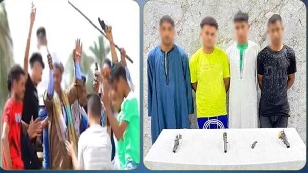 ضبط أربعة متهمين في قضية إشهار أسلحة نارية وأسلحة بيضاء بأسيوط