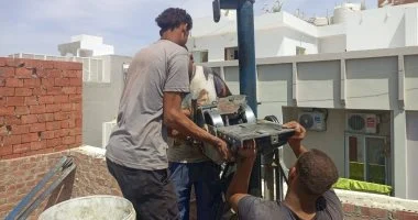 السلطات توقف إنشاء بناء غير قانوني بموقع في الهضبة الجنوبية بالغردقة وتستولي على الأدوات المستخدمة