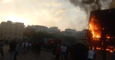 إخماد حريق في مطعم بالعبور دون تسجيل إصابات خطيرة