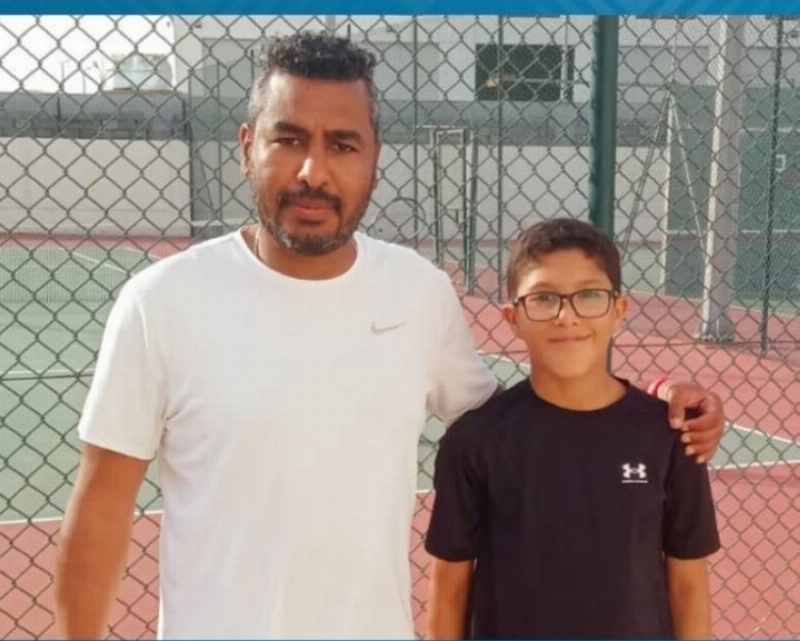 “الجزيري” لاعب القارة إلى دور الثمانية في لعبة التنس