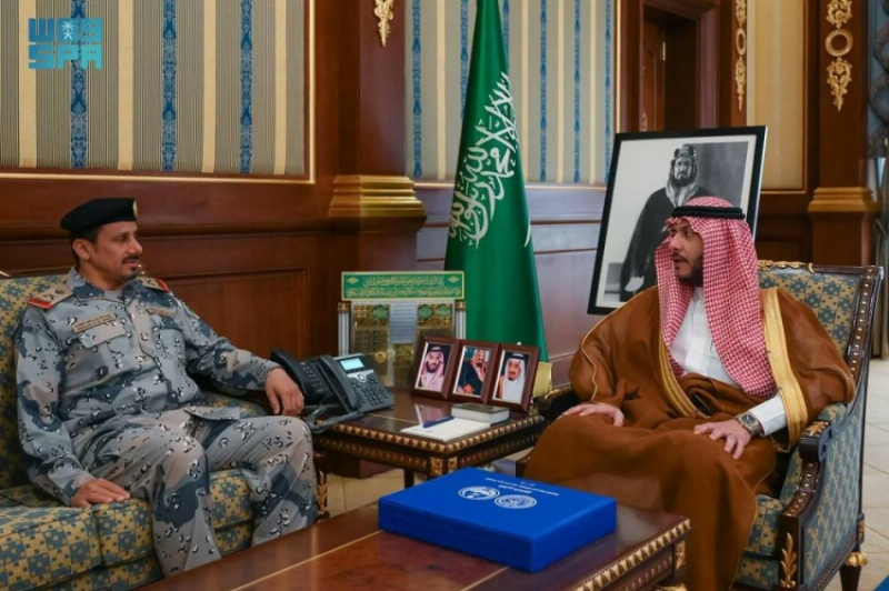 نائب أمير المدينة المنورة يستقبل قائد حرس الحدود بالمنطقة
