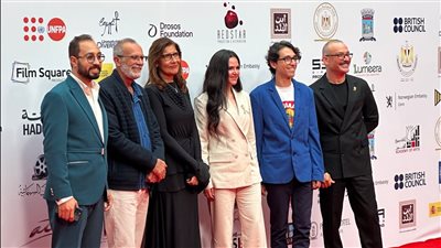 لجنة تحكيم المسابقة الدولية على ريد كاربت ختام مهرجان الإسكندرية للفيلم القصير