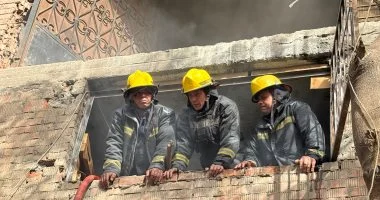 إصابة شخص إثر اندلاع حريق شقة سكنية في العمرانية
