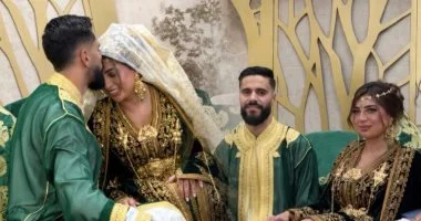 محمود بنتايج يحتفل بزفافه للمرة الثانية على سندس أحمد سليمان فى المغرب.. صور