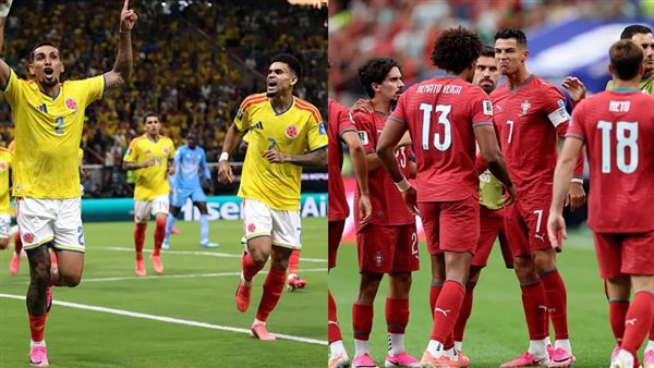 بث مباشر مباراة بين البرتغال وكولومبيا