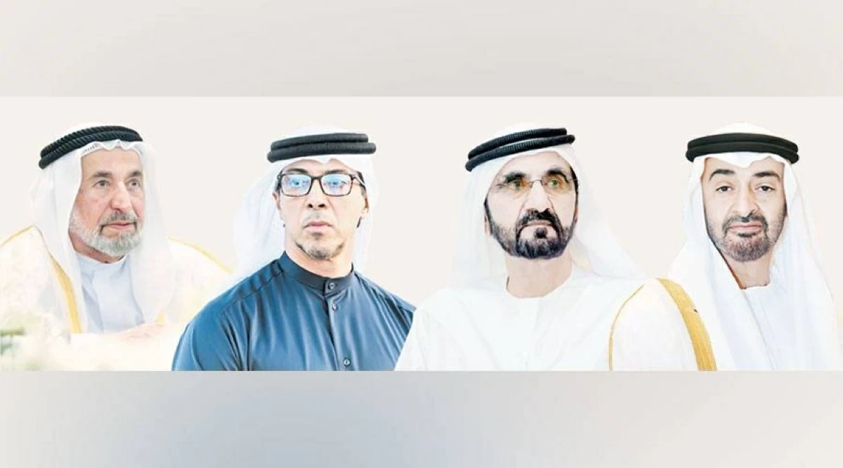 رئيس الدولة ونائباه وسلطان والحكام يهنئون ملك الأردن