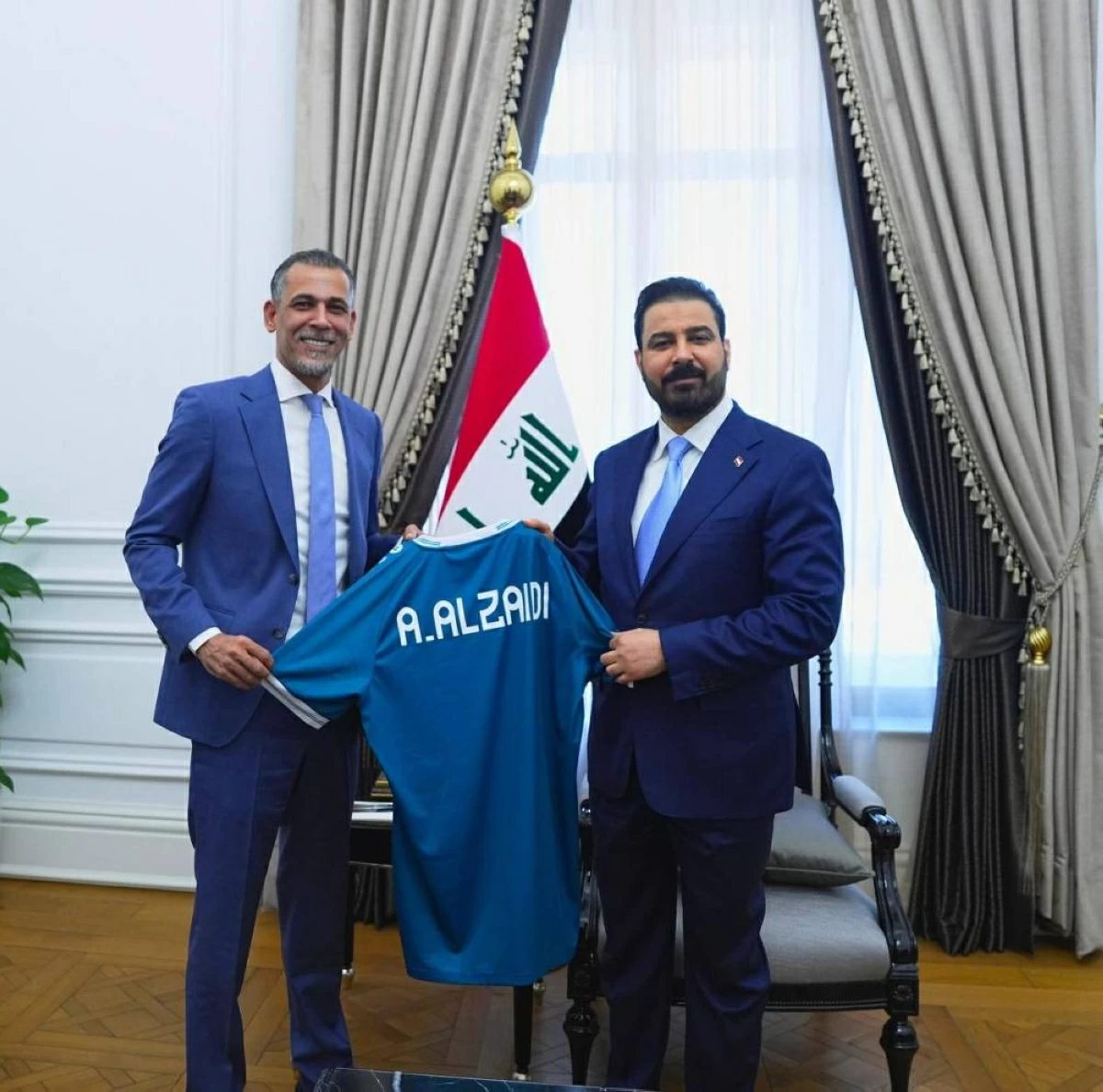 الزيدي يؤكد دعم «أسود الرافدين» قبل المشاركة المونديالية