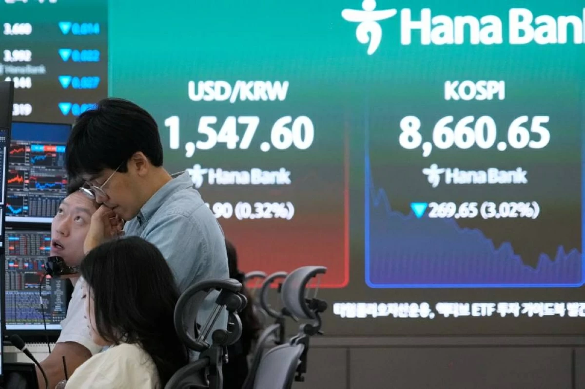 انهيار كوسبي 8% يدفع بورصة سول لإيقاف التداول