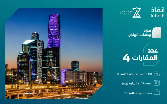 أرضان خام في العارض والقيروان وفرص استثمارية في العمارية وملهم ضمن مزاد «وجهات الرياض»