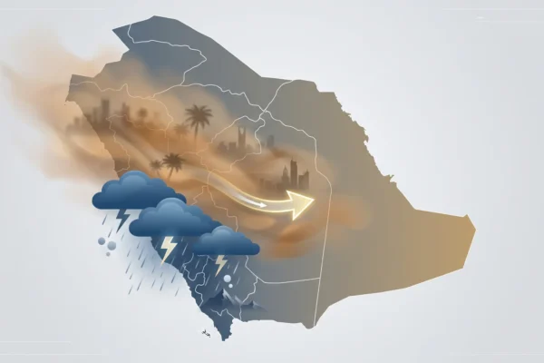 الأرصاد تحذر من رياح مثيرة للغبار وأمطار رعدية على عدة مناطق