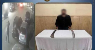 ضبط المتهم بتهشيم سيارة بسلاح بسبب خلافات جيرة