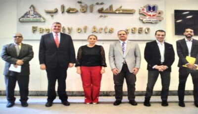 بحث سبل التعاون بين كلية بنها ووهان للدراسات العليا وآداب عين شمس في الجيوماتكس